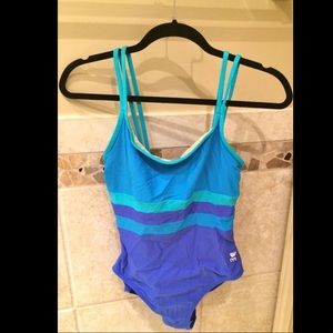 TYR: Sea Blue Ombré One Piece Swimsuit